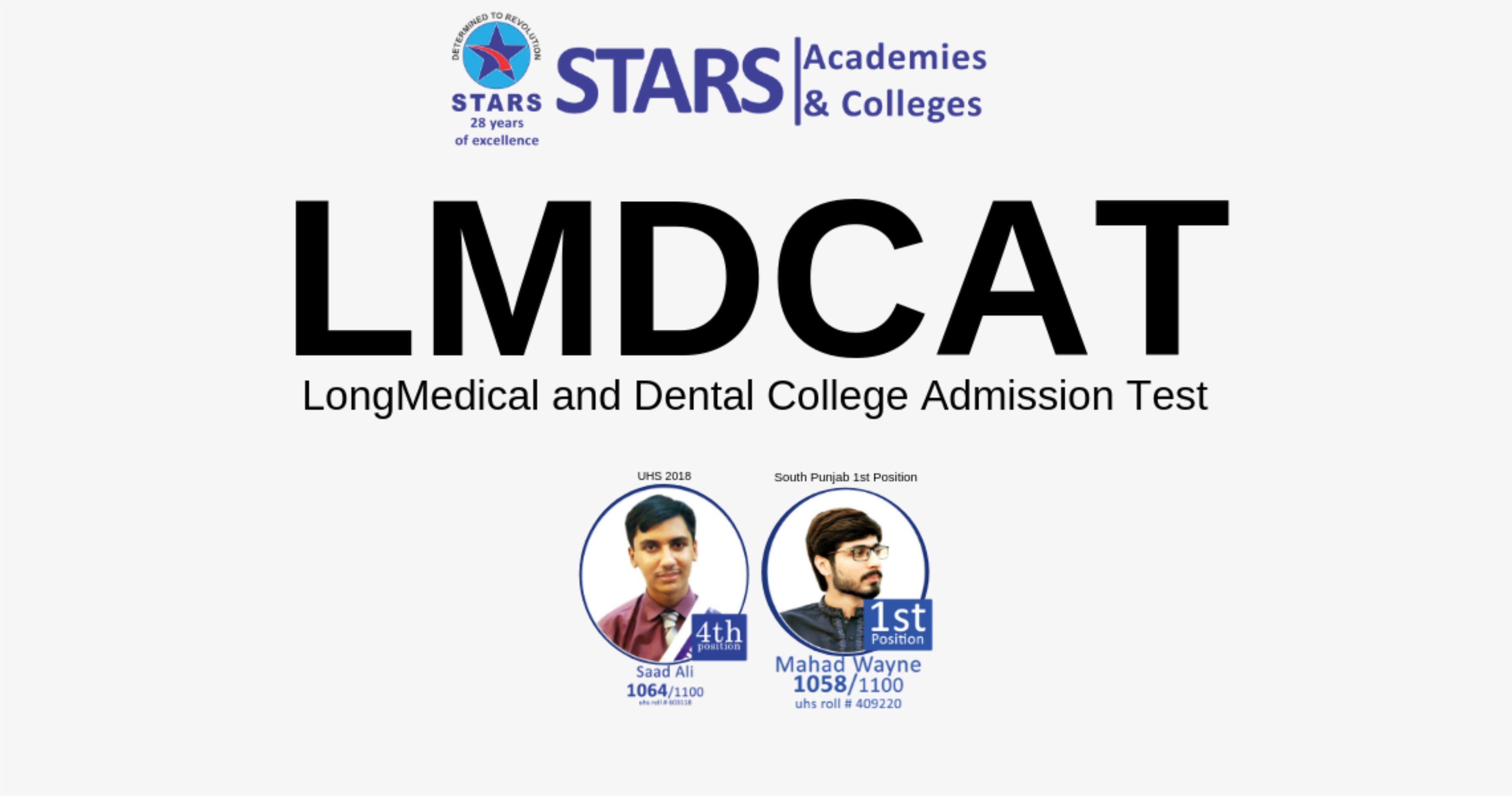 Stars Academy LMDCAT Information